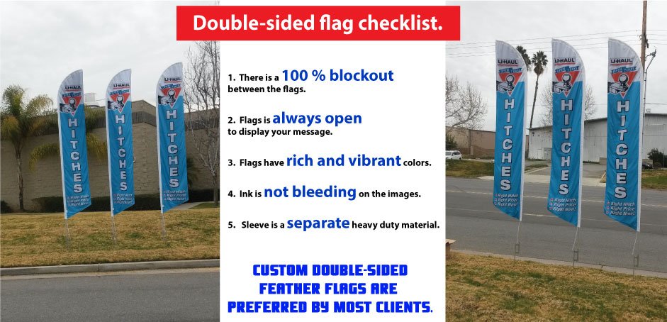 BEER br/wh 15 WINDLESS SWOOPER FLAGS KIT four 4 