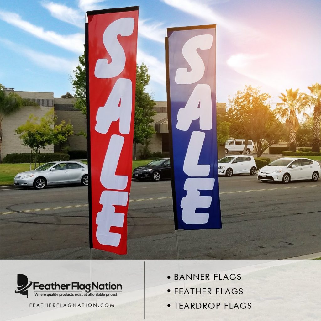 sale rectangle flags