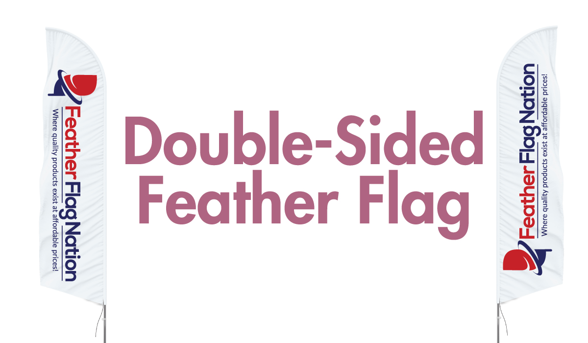 double sided custom feather flags