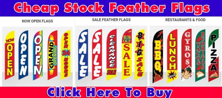 stock-feather flags-open-sale-restaurant-banner