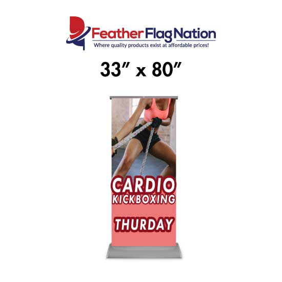 33x80 Retractable Banner for Gyms