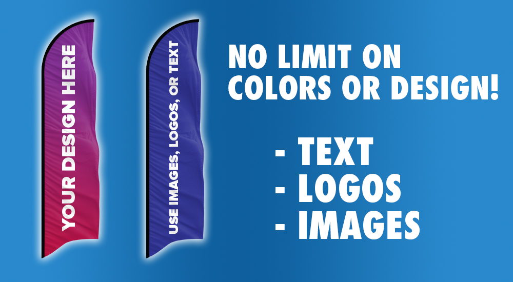 no limits on colors or design