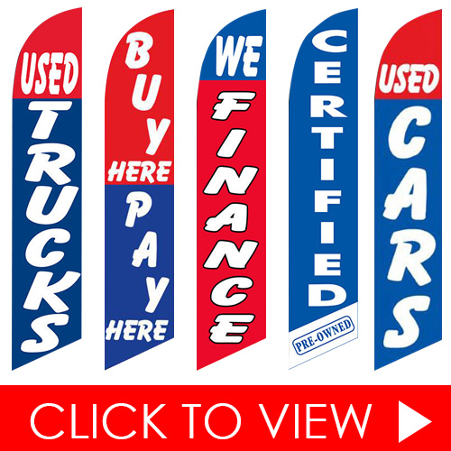 In-Stock Feather Flags Click to View - Auto Shop