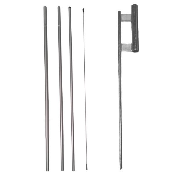 fiberglass pole kit with ground spike