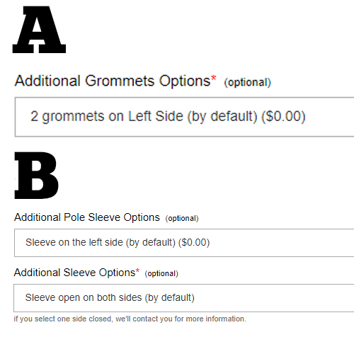 Grommet & Pole Sleeve Position