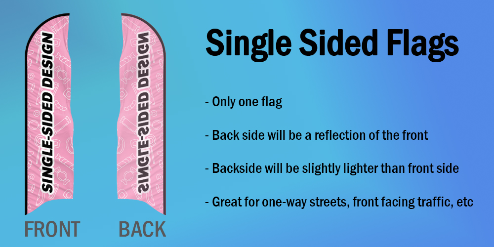 Single Sided Flags