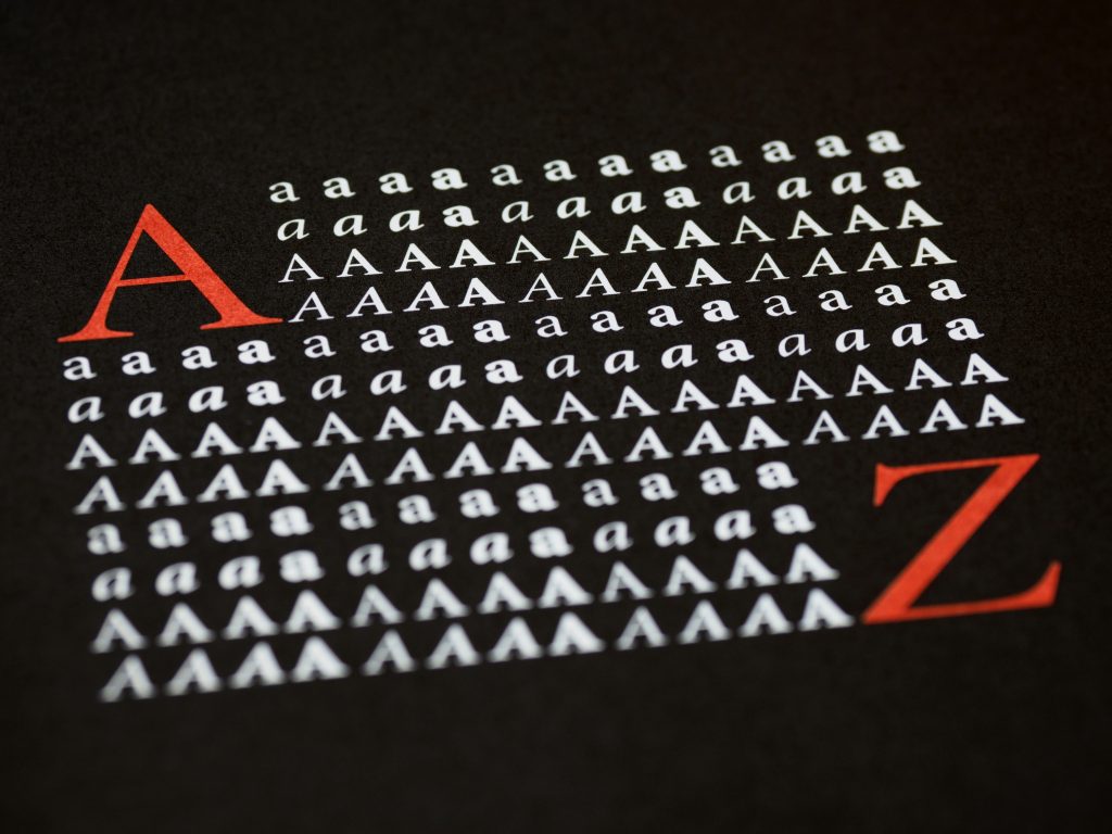 A to Z font