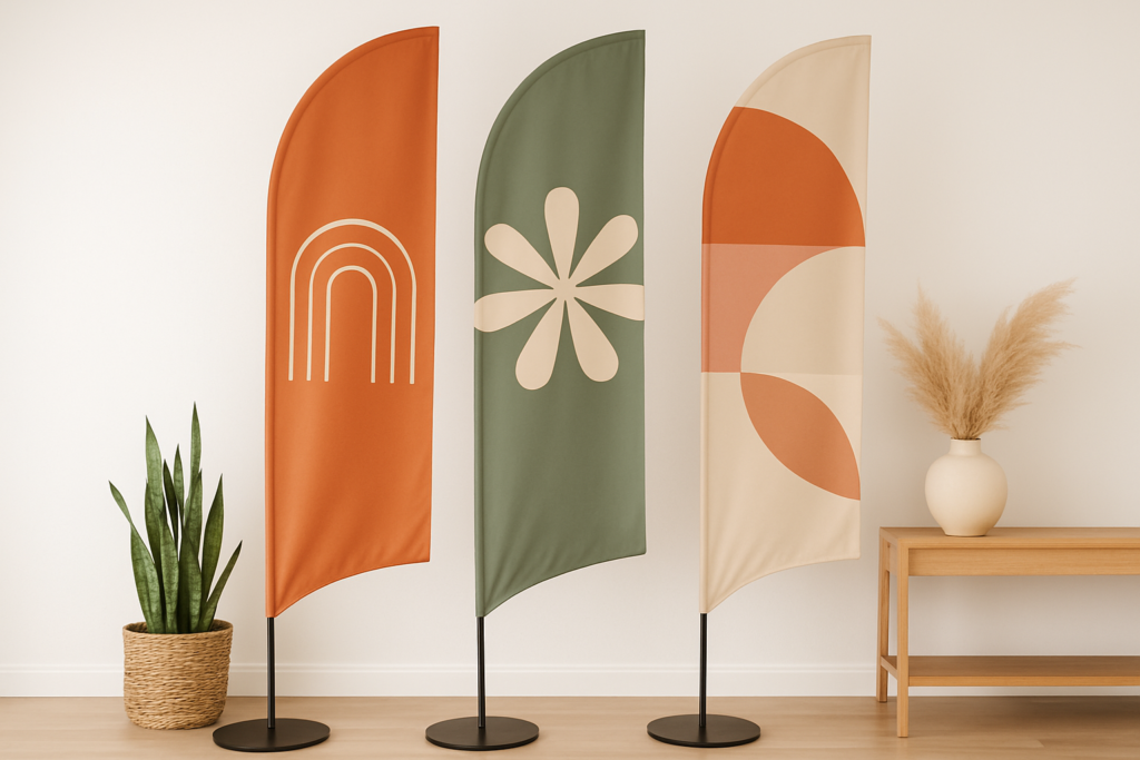 creative feather flags