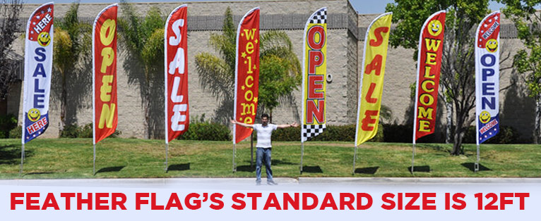 Windless Swooper Flags for Outdoor Advertising