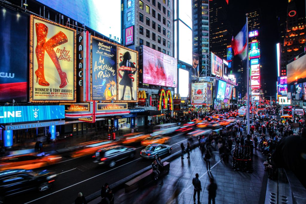 Times Square, NY advertising signs