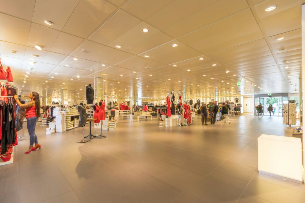 People inside retail store