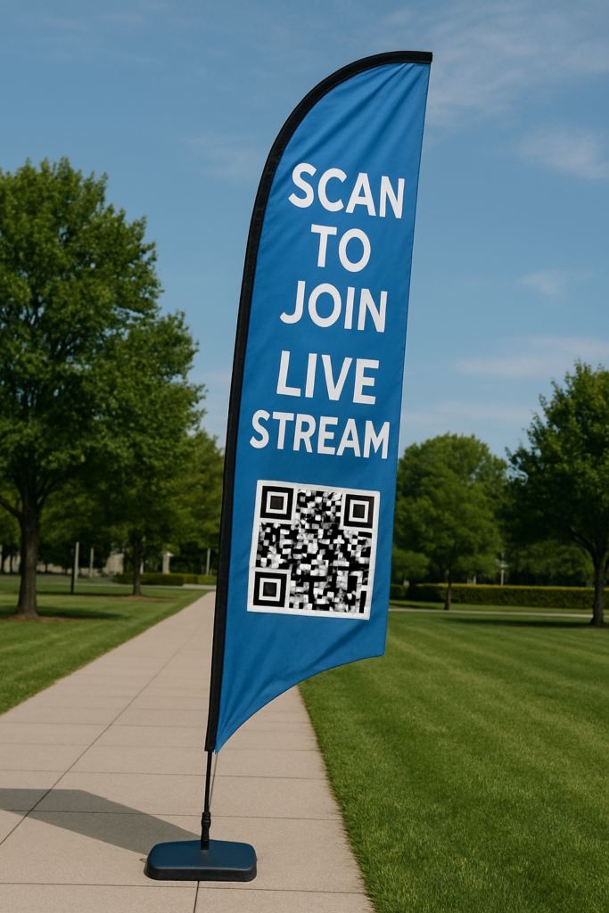 Scan to join live stream with qr code