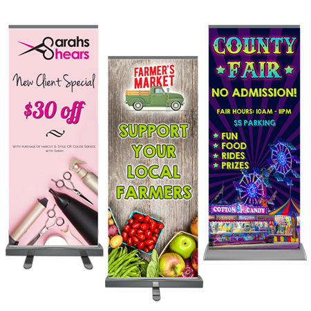 custom retractable rollup banners