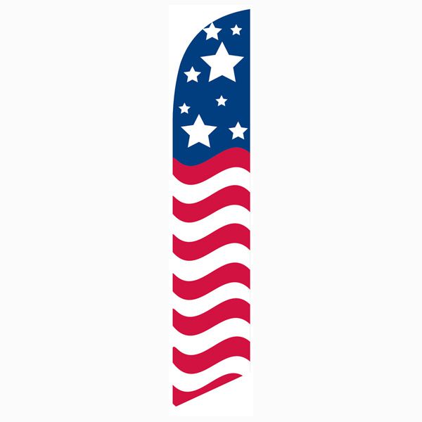 American glory feather flag - great for all patriotic events