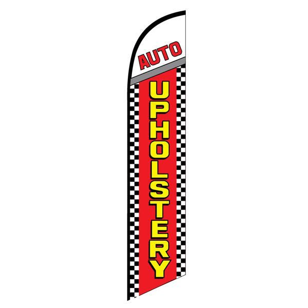 Capture new customers with this Auto Upholstery Feather Flag