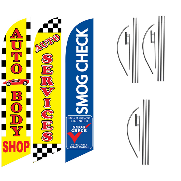 3-PACK-AUTO-BODY-SERVICES-SMMOG-CHECK-MECHANIC-SHOP-FEATHER-FLAGS