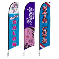 3-Pack Hair and Beauty Salon Feather Flags