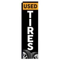Used Tires Rectangle Flag