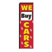 We Buy Cars Rectangle Flag