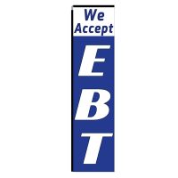 We Accept EBT Rectangle Flag