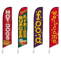 4-Pack Restaurant Advertising Feather Flags