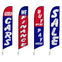 4-Pack Used Car Dealership Advertising Feather Flags