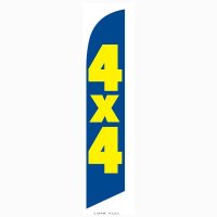 4×4 feather banner flag