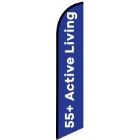 55+ Active Living Feather Flag