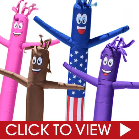 6ft Air Inflatable Tube Man Solid Colors