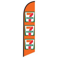 7- Eleven Feather Flag (Orange)