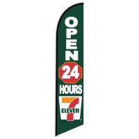 7- Eleven Open 24 Hours Feather Flag