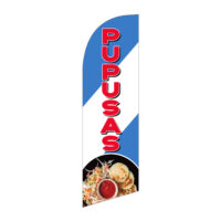 Small 6ft Pupusas Feather Flag