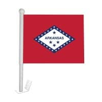 Arkansas Window Clip-on Flag