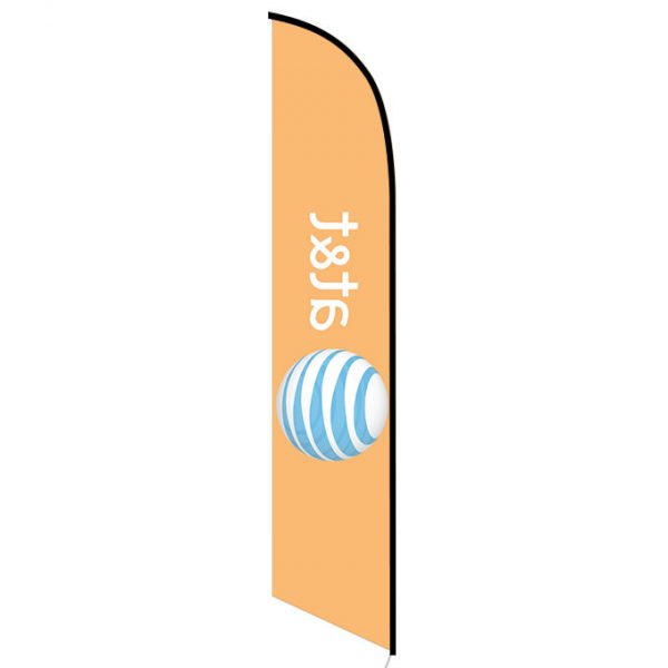 AT&T Wireless orange Feather Flag