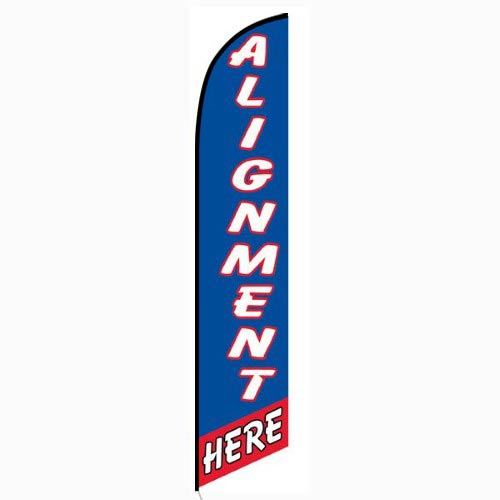 Alignment Here Blue and Red Feather Flag FFN-5116
