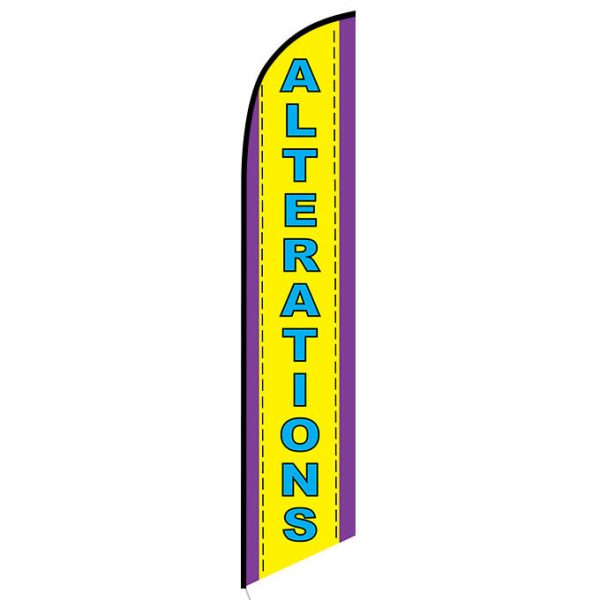 Alterations feather flag