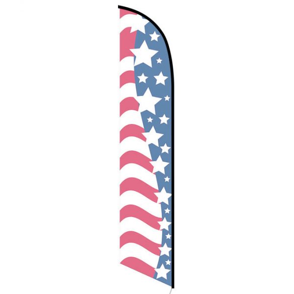 American Glory (stars left) Feather Flag