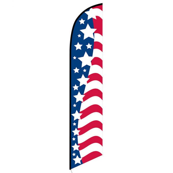American Glory (stars left) Feather Flag