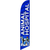 Animal Hospital Feather Flag Kit with Ground Stake