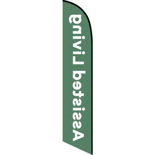 Assisted Living feather flag