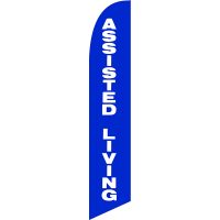Assisted Living Feather Flag Kit with Ground Stake