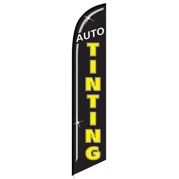 Auto Tinting black Banner Flag FFN-5443 front