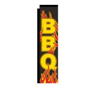 BBQ flames Rectangle Banner Flag