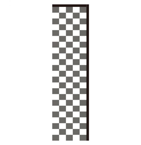 BLACK AND WHITE CHECKERED Rectangle Flag From Feather Flag Nation (BACK)
