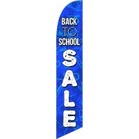 Back To School Feather Flag Kit with Ground Stake