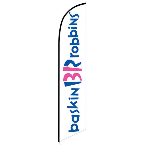Baskin Robbins feather flag