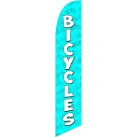 Bicycles Blue Feather Flag Kit with Ground Stake