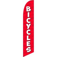 Bicycles Red Feather Flag Kit with Ground Stake