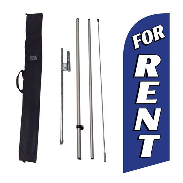 Use this blue For Rent feather flag on your properties front lawn