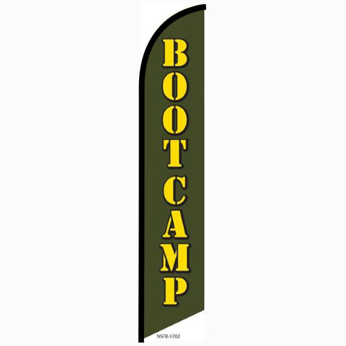 Bootcamp feather flag